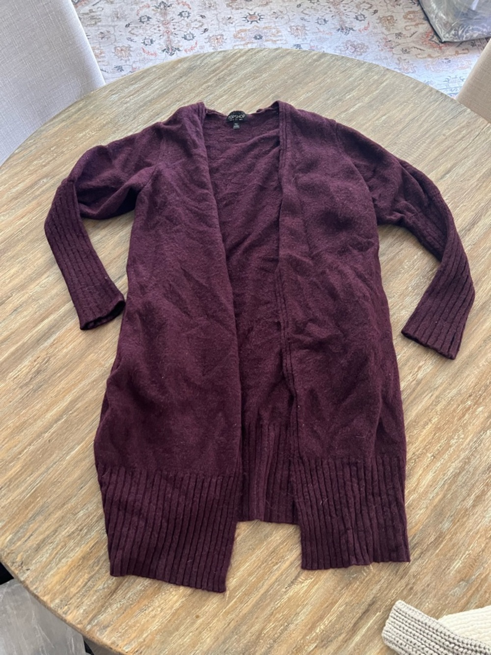 Topshop Plum Cardigan Duster - 2